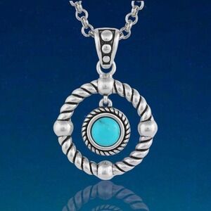 Montana Silversmiths Western Every Direction Turquoise Necklace Retail $55 - New